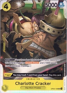 Charlotte Cracker OP03-108 SR - Pilares de fuerza TCG de una pieza - Lámina (nuevo) - Imagen 1 de 2