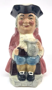 "Taza Toby miniatura ordinaria Sylvac jarra crema 5"" pintada a mano Staffordshire" - Imagen 1 de 12