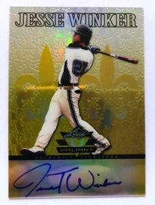 2012 Jesse Winker Leaf Valiant Gold Autogramm Auto RC Rookie 05/10 SSP Brewers - Bild 1 von 3