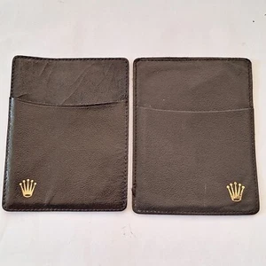 ROLEX Daytona Document Credit Card Holders Black (x2) - Picture 1 of 6