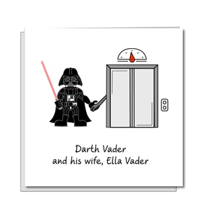 Star Wars Geburtstagskarte Darth Vader lustig humorvoll leer Witz Episode Solo - Bild 1 von 6