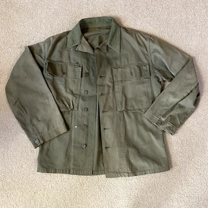 WW2 US Army HBT Combat Jacket 13 Star Buttons - Picture 1 of 11
