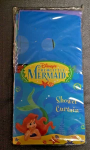 VINTAGE Shower Curtain Bathroom Waterproof Disney Little Mermaid Ariel Sebastian - Picture 1 of 4