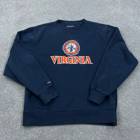 Vintage Virginia Cavaliers Sweatshirt Men Medium Crew Neck Sweater Adult UVA Y2K Cover