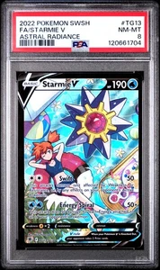 PSA 8 Starmie V #TG13 2022 Pokemon Sword & Shield Astral Radiance 120661704 - Picture 1 of 2