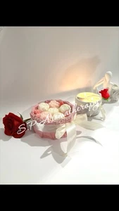 ORGANIC SCENTED GIFT CANDLE diameter 5 1/2 inches, 17 Oz, Handmade, Handcrafted - Picture 1 of 2