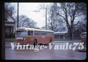 ORIGINAL SLIDE TROLLEY BUS 1495 CINCINNATI TRANSIT OHIO KODACHROME 1965 - Picture 1 of 1