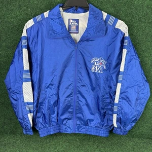 VTG Kentucky Wildcats Pro Player Basketball Blue Windbreaker Jacket Mens Medium - Picture 1 of 7