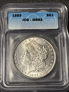 1885 Morgan Silver Dollar - Picture 1 of 4
