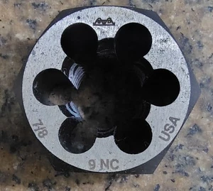 🗽 GREENFIELD 7/8-9 THREADING DIE - Picture 1 of 7