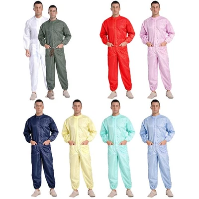 Mens Work Overalls Mechanics Costume Dustproof Suit Overalls Uniform Workwear - Image 1 of 3