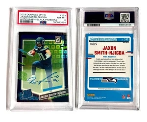 Jaxon Smith Njigba 2023 Optic Black Pandora Auto /25 Rated Rookie PSA 8 - Bild 1 von 1