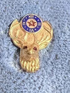 Cravatta vintage ELKS Club FRATERNAL nuova vecchio stock mai indossata BPOE - Foto 1 di 3