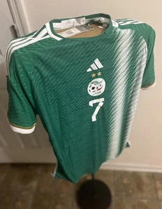 2022/23 Algeria Away Jersey #7 Mahrez Soccer Football US Size Large - Picture 1 of 6