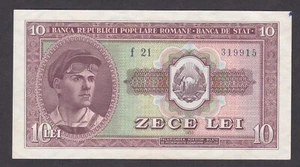 [XF+] 1952 Romania 10 Lei P-88b f21-319915 [004-2] - Foto 1 di 2