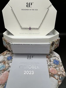 Bomb Party October Bday Pursuit Of Happiness Purple Fire Opal RBP6575 Necklace - Picture 1 of 6
