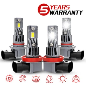 For Mazda 3 Sedan 4-Door 2.0L 2010-2018 Combo LED Headlights High Low Bulbs Kit - Foto 1 di 12