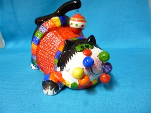 AMY LACOMBE - STIL WIE SKURRILE BUNTE BÄLLE KATZE BAUMELBALL - Bild 1 von 9