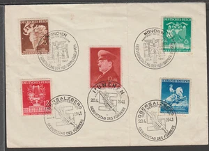 ✔️ GERMANIA 3. Reich WWII RARO TIMBRO SPECIALE francobollo speciale COPERTINA - Foto 1 di 1
