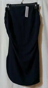 Hello Miz Falda Negra Maternidad S Lados Acanalados Ligera Elástica Cómoda Aberturas - Imagen 1 de 6