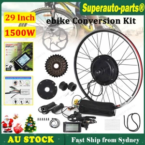 NEW 1500W 29" Electric Bicycle Motor Conversion Rear Wheel EBike w/LCD Meter AU - Picture 1 of 18