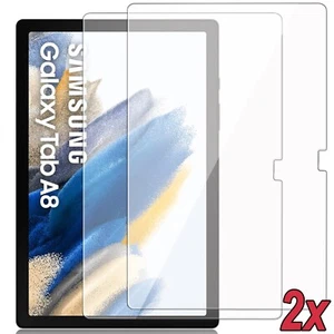 2x 9H Panzerfolie Glas für Samsung Galaxy Tab A8 10.5 (X200/X205) Full-Cover - Afbeelding 1 van 8