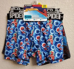 NWT Boys Comic Marvel SPIDERMAN BOXER BRIEFS 3 pack underwear clothes M 8 - Picture 1 of 3
