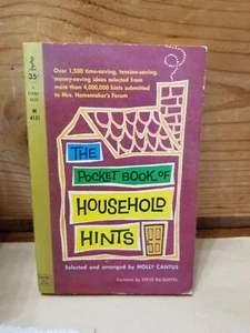 The Pocket Book Of Household Hints Paperback Holly Cantus Perma Book 1st Print - Picture 1 of 5