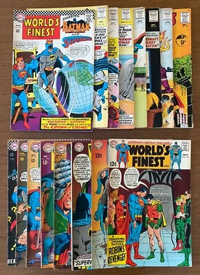Lot (16) WORLD'S FINEST DC COMICS Issues Between #128 and #184 Silver Age - Image 1 of 4