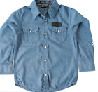 New & Tags Tumble N Dry Maclaren Blue Denim Jean Top Shirt  Boys 12   Rrp $80