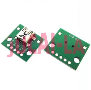 Adaptador convertidor mini USB a DIP de 10 piezas para placa PCB de 2,54 mm fuente de alimentación hágalo usted mismo - Imagen 1 de 1