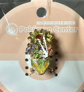 Pokemon Center Japan Leafeon Grass Tera Type Ring Accessory Terastal New - Picture 1 of 9