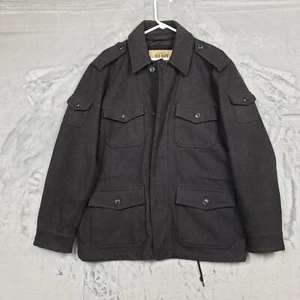 Men's Old Navy Wool Coat Medium Lined Single Breasted Four Pocket - Picture 1 of 11