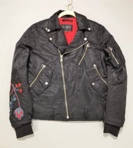 Cult of Individuality Jacket Heavenly Creatures Black Satin size Small Moto Punk - Picture 1 of 22