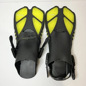 Aletas de buceo/buceo Bluerise ML-XL 9-13 - amarillas y negras - Imagen 1 de 4