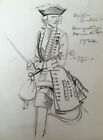 Henry Matthew Brock ORIGINAL drawing of French Musketeer Captain Lieutenant