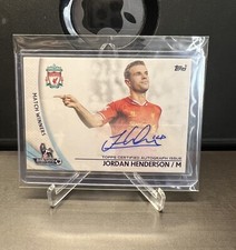 Jordan Henderson Liverpool 2013-14 Topps EPL Premier Gold Match Winners Auto