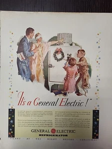 1930 Fortune Magazine Frigorifero Elettrico Generale Stampa Natale Pubblicità - Foto 1 di 3
