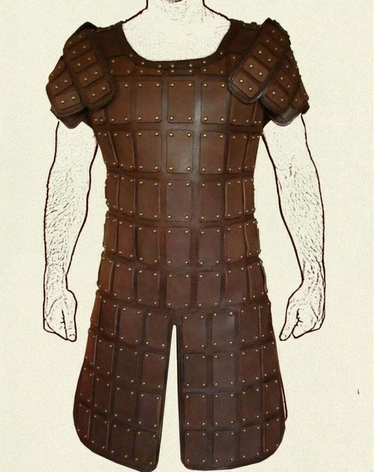 Real Leather Body Armour Leather Brigandine Armor larp Reenactment Cosplay SCA - Image 1 of 3