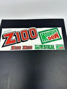 Vintage Mountain Dew Z100 Autoaufkleber - Bild 1 von 2