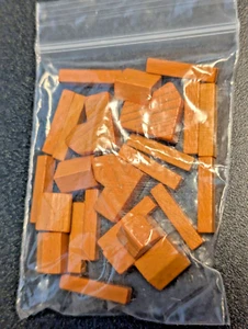 SETTLERS of CATAN PARTS 100% COMPLETE Set of ORANGE Cities Settlements Rds 2003 - Picture 1 of 2