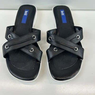 Women's Keds Size 7 Slip On Flip Flop Black Shoes  - Image 1 of 4