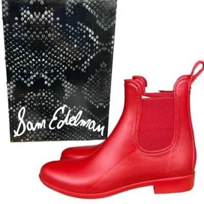 🌻NEW Sam Edelman Tinsley Red Matte Rainboots Size 7 || Box Included. - Image 1 of 4