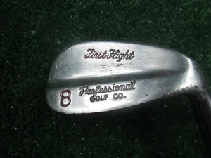 Golf Vintage First Flight Pro Golf Co. Powercentered 8 Eisen Golfschläger schön alt - Bild 1 von 10