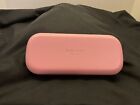 Vintage Kate Spade Pink/Black Sunglasses Case With Cleaning Cloth Hard Case