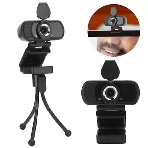 2MP 1080P Webcam USB Camera Microphone Tripod 30FPS Automatic Shutter for Laptop - Photo 1/12