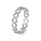 Gold Silver Stack Plain Above Knuckle Ring Heart Shinny Midi Finger Tip Rings