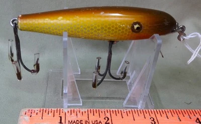 Pflueger Palomine,3 1/4 英寸,通用电气,明亮闪亮 Hdw,轻度钓鱼,C. 1925 - 32 — 第 1/4 张图片