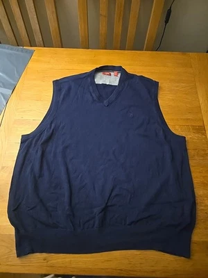 IZOD Navy Waistcoat 2XL - Image 1 of 4