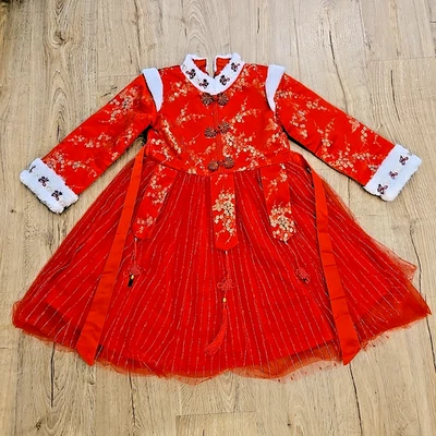 Vestidos de Princesa China Niñas Disfraz de Halloween Año Nuevo Lunar 12-13 Años Foto 1 de 4